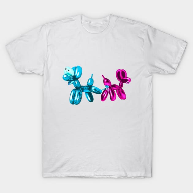 Mating dogs balloon T-Shirt by vectalex